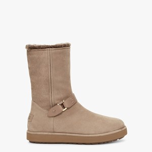 Ugg Classic Berge Short Suede Women Classic Boots Brown (4853CGWYV)